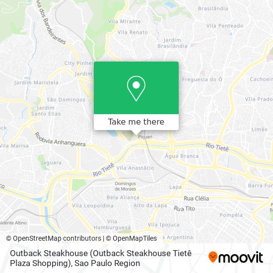 Outback Steakhouse (Outback Steakhouse Tietê Plaza Shopping) map