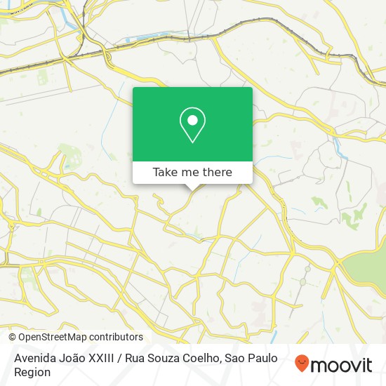 Avenida João XXIII / Rua Souza Coelho map