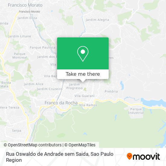 Mapa Rua Oswaldo de Andrade sem Saida