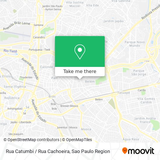 Rua Catumbi / Rua Cachoeira map