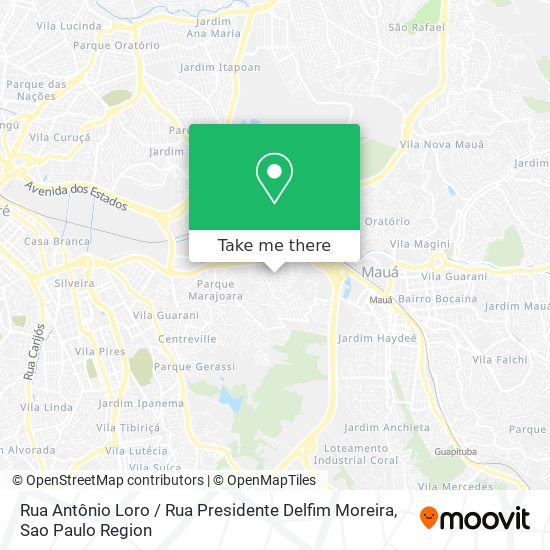 Rua Antônio Loro / Rua Presidente Delfim Moreira map