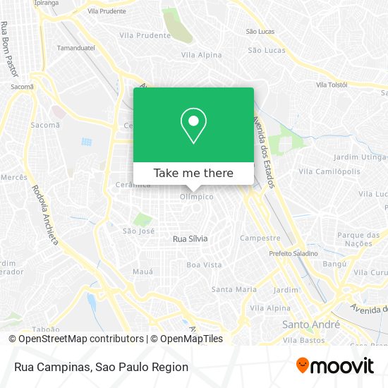 Mapa Rua Campinas