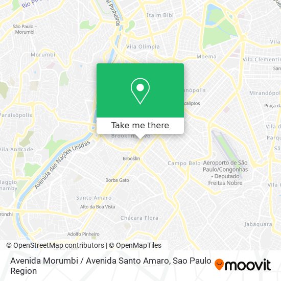 Avenida Morumbi / Avenida Santo Amaro map