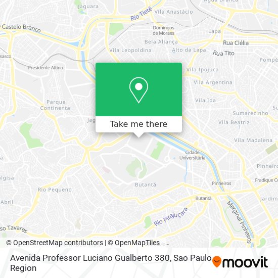 Avenida Professor Luciano Gualberto 380 map