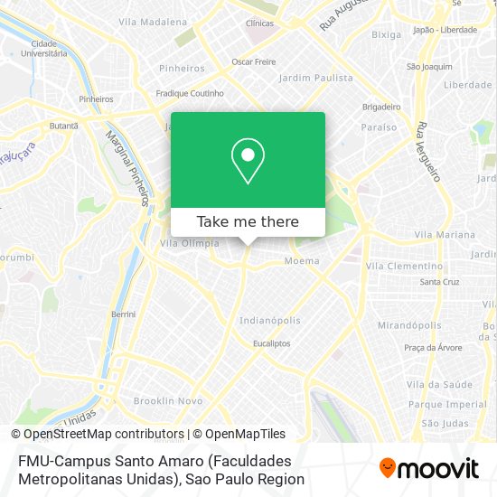 FMU-Campus Santo Amaro (Faculdades Metropolitanas Unidas) map