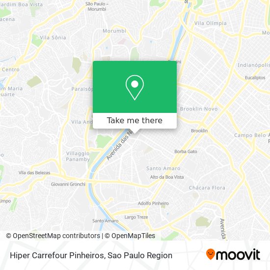 Hiper Carrefour Pinheiros map