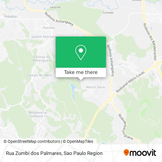 Rua Zumbi dos Palmares map