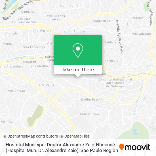 Mapa Hospital Municipal Doutor Alexandre Zaio-Nhocuné (Hospital Mun. Dr. Alexandre Zaio)