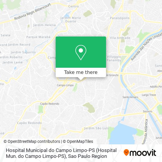 Hospital Municipal do Campo Limpo-PS map