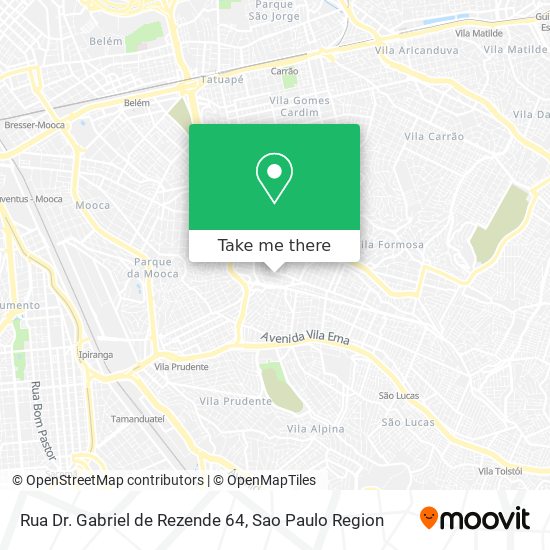 Rua Dr. Gabriel de Rezende 64 map