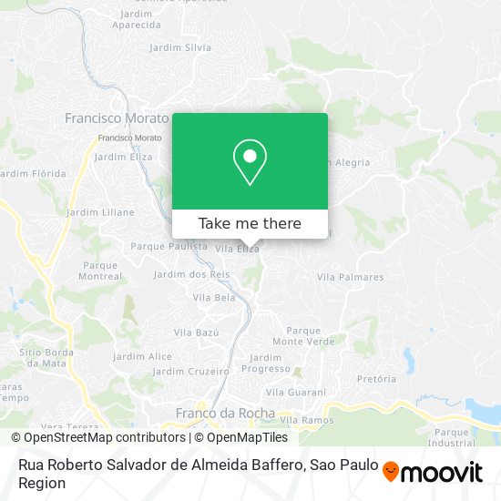 Rua Roberto Salvador de Almeida Baffero map