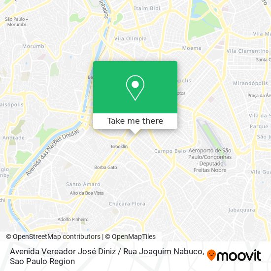 Avenida Vereador José Diniz / Rua Joaquim Nabuco map
