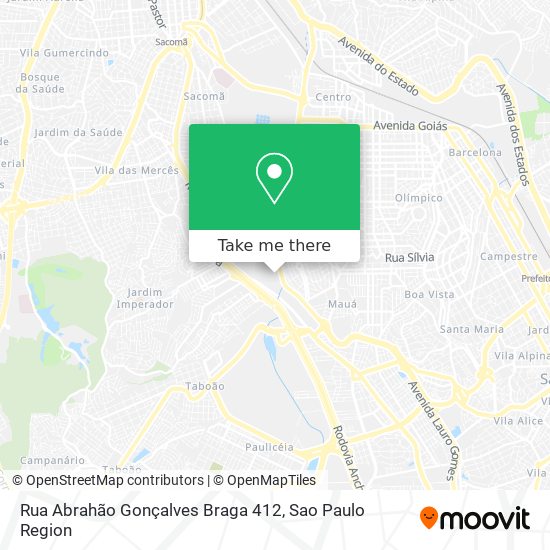Rua Abrahão Gonçalves Braga 412 map