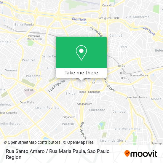 Rua Santo Amaro / Rua Maria Paula map