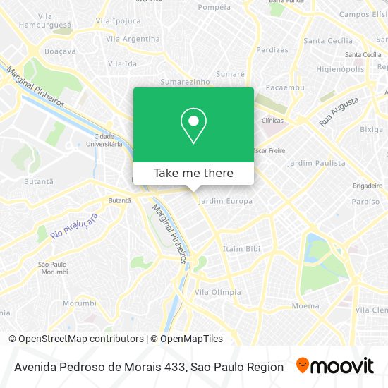 Avenida Pedroso de Morais 433 map