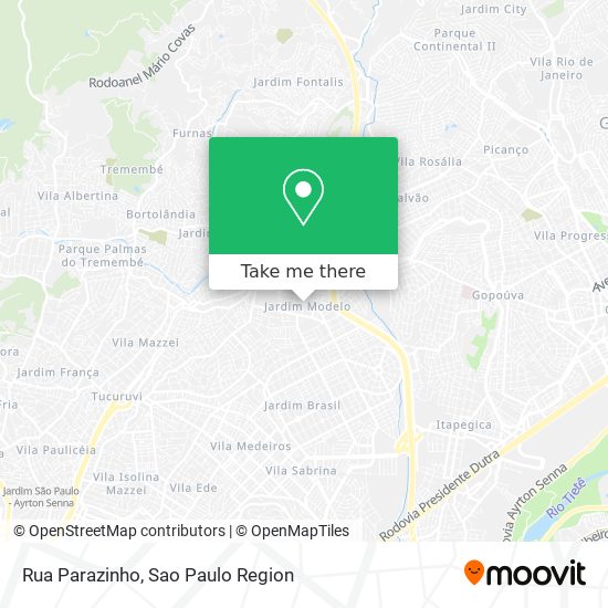 Mapa Rua Parazinho