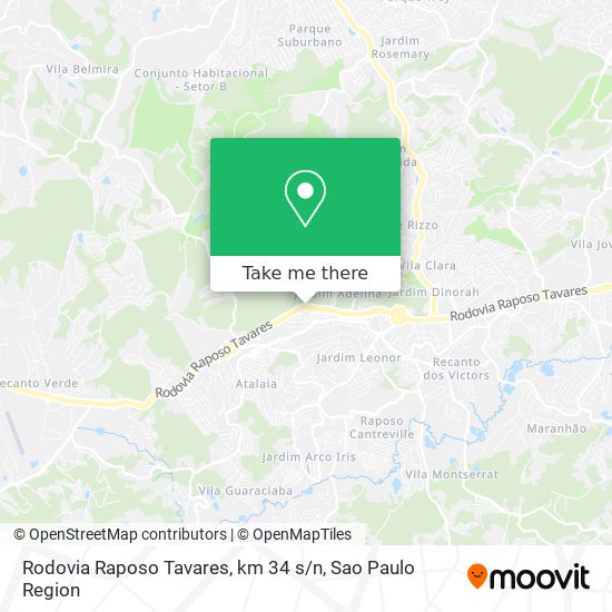 Rodovia Raposo Tavares, km 34 s / n map