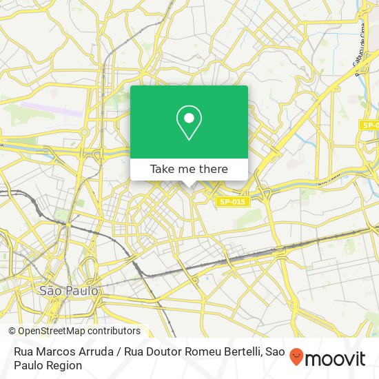 Mapa Rua Marcos Arruda / Rua Doutor Romeu Bertelli