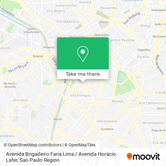 Avenida Brigadeiro Faria Lima / Avenida Horácio Lafer map