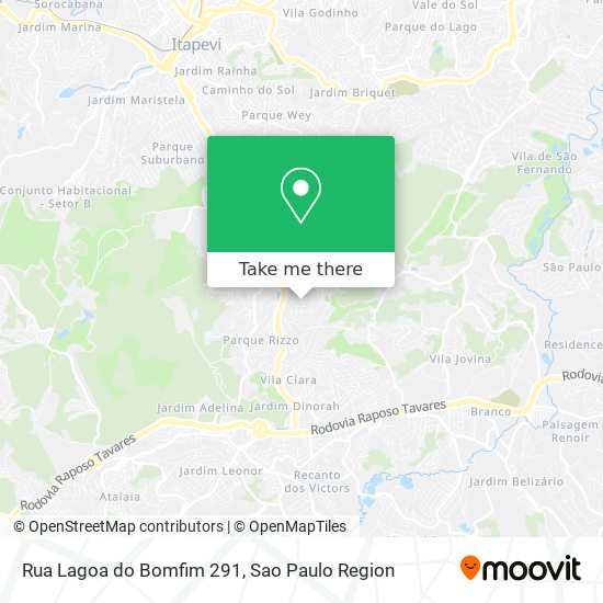 Rua Lagoa do Bomfim 291 map