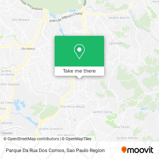 Mapa Parque Da Rua Dos Cornos