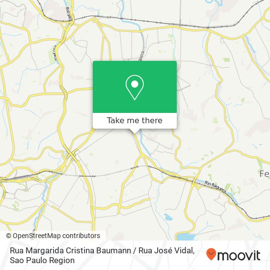 Mapa Rua Margarida Cristina Baumann / Rua José Vidal