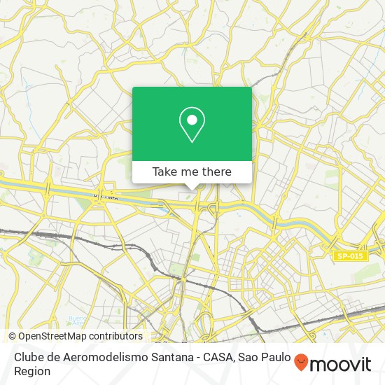 Mapa Clube de Aeromodelismo Santana - CASA