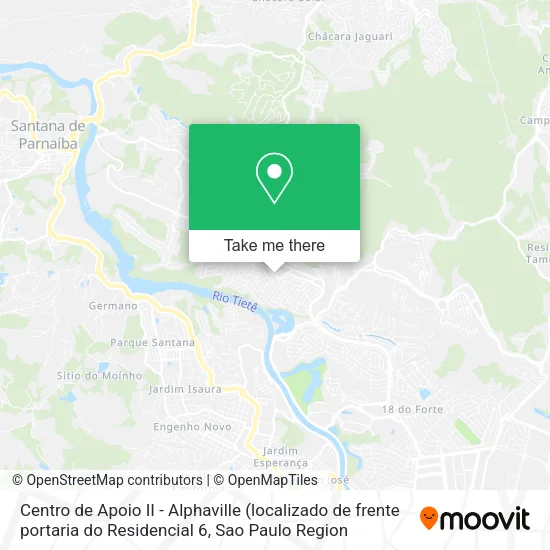 Centro de Apoio II - Alphaville map