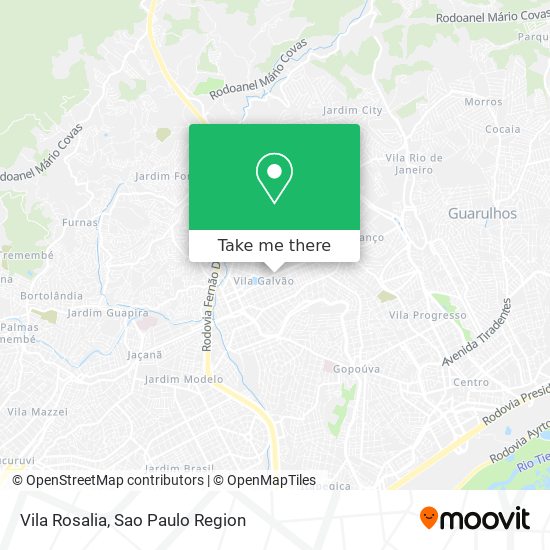 Vila Rosalia map