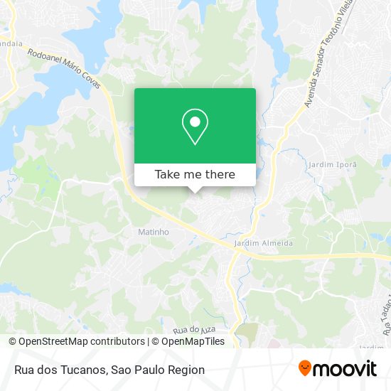 Mapa Rua dos Tucanos