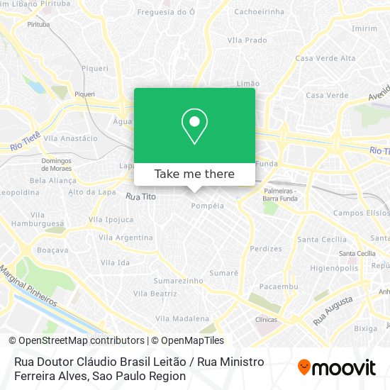 Mapa Rua Doutor Cláudio Brasil Leitão / Rua Ministro Ferreira Alves