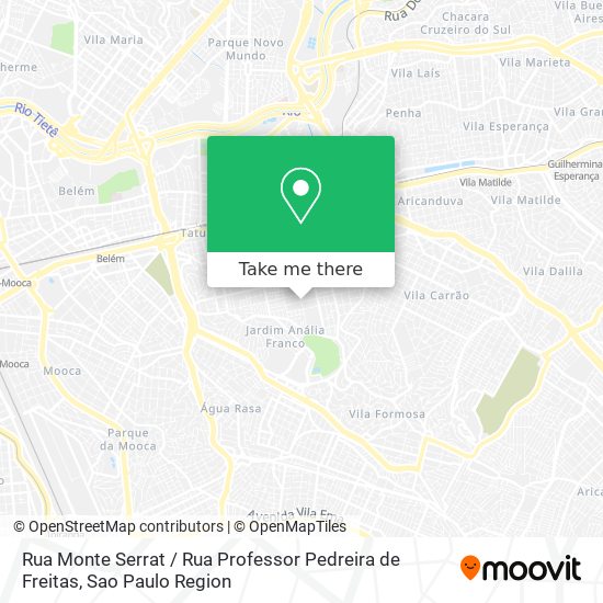 Rua Monte Serrat / Rua Professor Pedreira de Freitas map