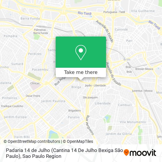 Padaria 14 de Julho (Cantina 14 De Julho Bexiga São Paulo) map