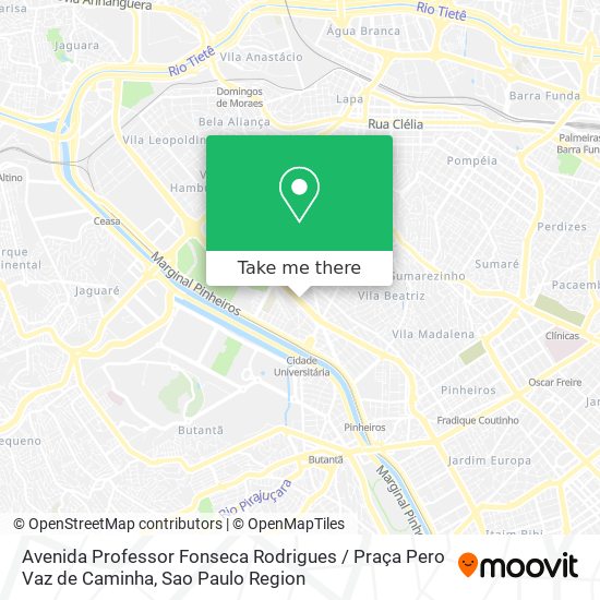 Avenida Professor Fonseca Rodrigues / Praça Pero Vaz de Caminha map
