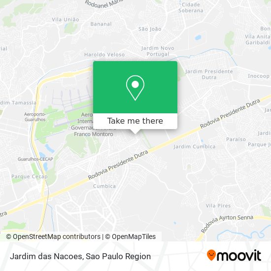 Jardim das Nacoes map