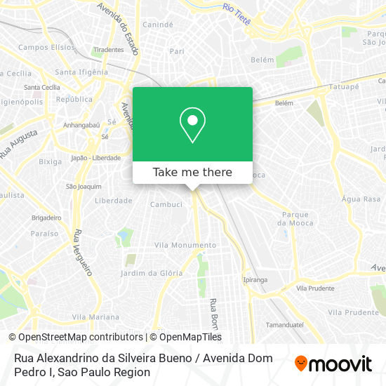 Rua Alexandrino da Silveira Bueno / Avenida Dom Pedro I map