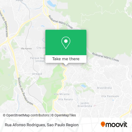 Mapa Rua Afonso Rodrigues