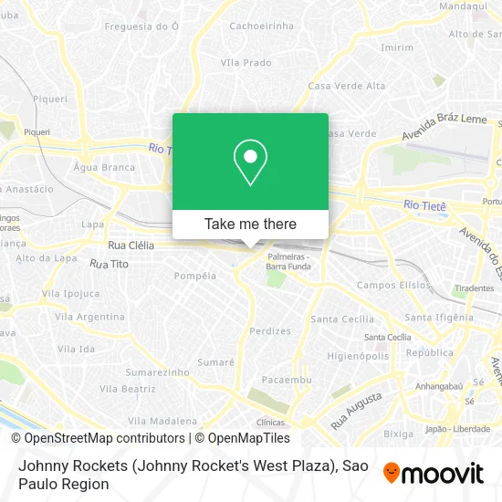 Johnny Rockets (Johnny Rocket's West Plaza) map