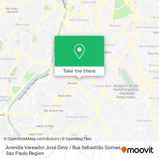 Avenida Vereador José Diniz / Rua Sebastião Gomes map