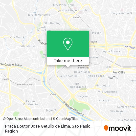 Mapa Praça Doutor José Getúlio de Lima