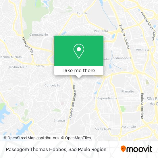 Passagem Thomas Hobbes map