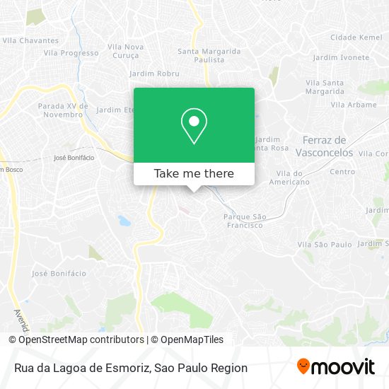 Mapa Rua da Lagoa de Esmoriz