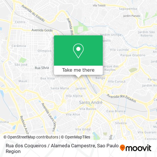 Rua dos Coqueiros / Alameda Campestre map