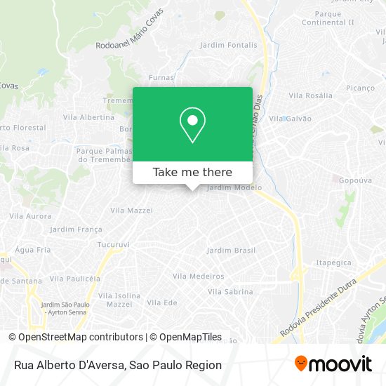 Mapa Rua Alberto D'Aversa