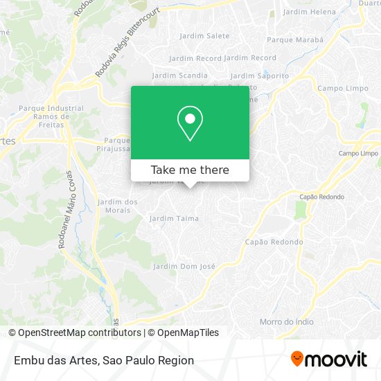 Mapa Embu das Artes