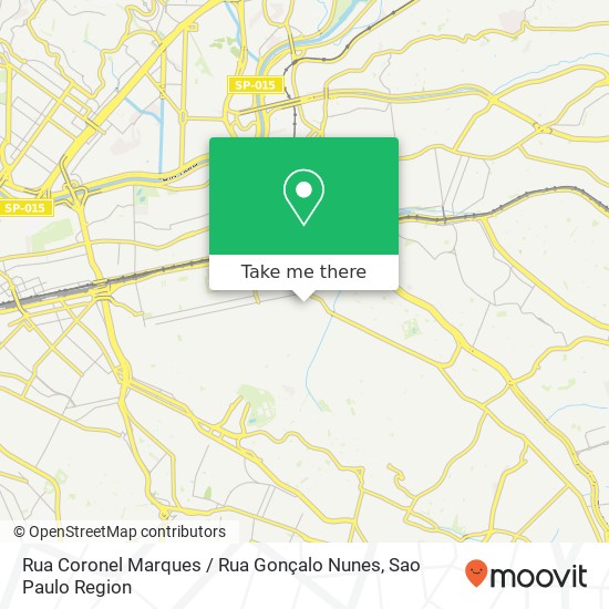 Mapa Rua Coronel Marques / Rua Gonçalo Nunes