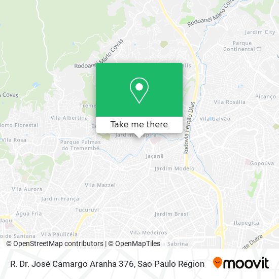 Mapa R. Dr. José Camargo Aranha 376