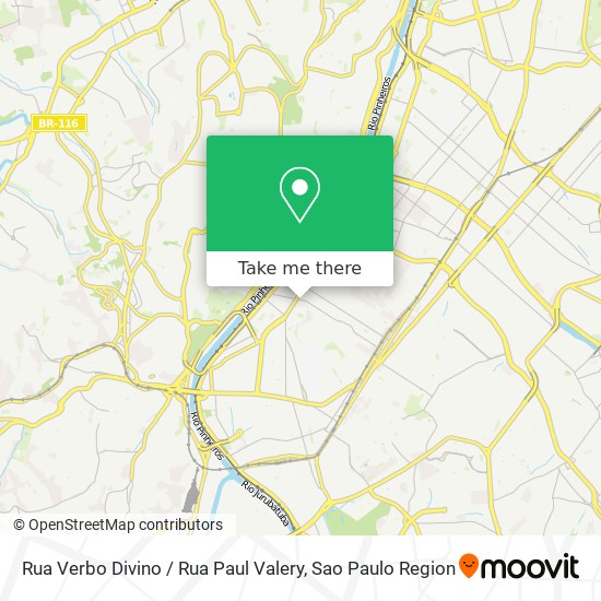 Rua Verbo Divino / Rua Paul Valery map