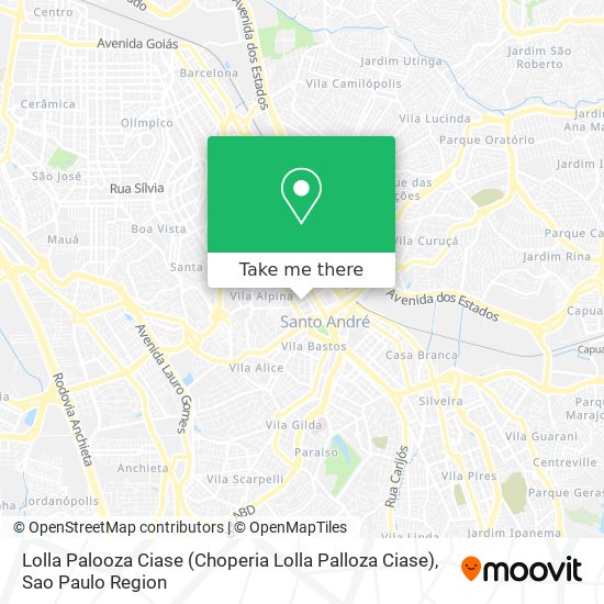 Lolla Palooza Ciase (Choperia Lolla Palloza Ciase) map