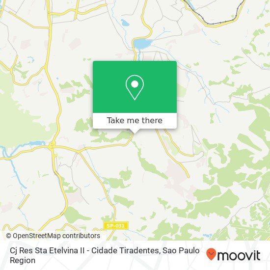 Cj Res Sta Etelvina II - Cidade Tiradentes map